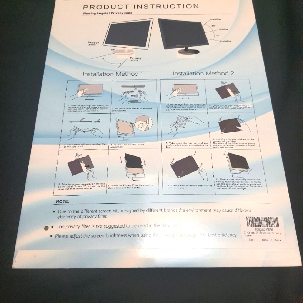 J-Bream Privacy Screen Protector for Computer Monitors - Picture 2 of 3